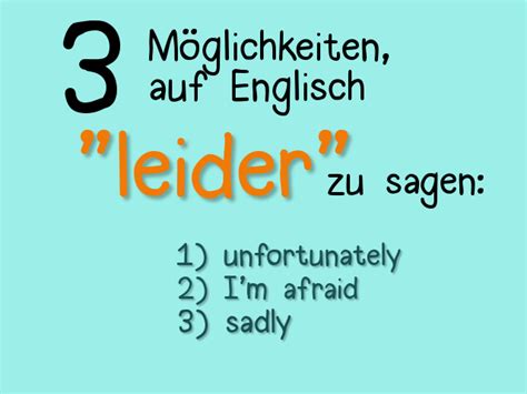 englisch leider